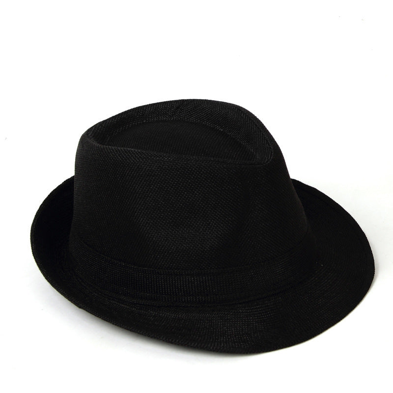 Manufacturers Supply Jazz Hat British Style Cotton And Linen Solid Color Top Hat