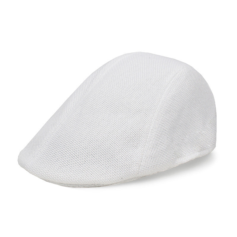 Cotton And Linen Beret Men's Retro Peaked Cap